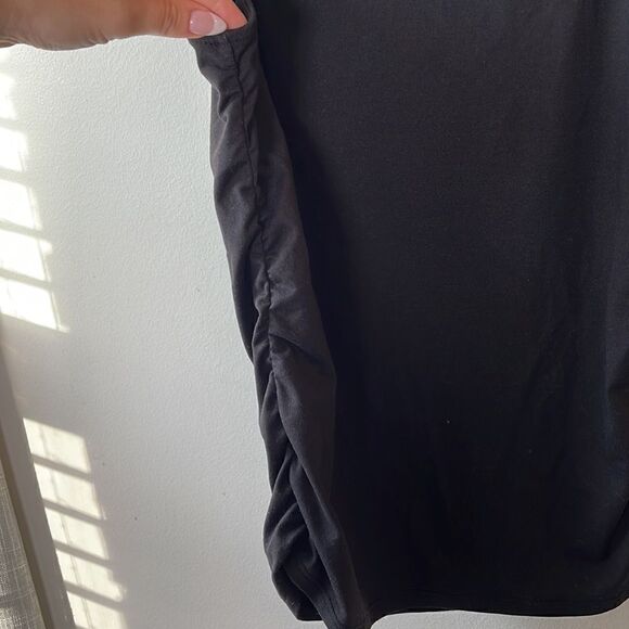 EUC Zara Active USA High Neck Black Spaghetti Tank Top Cinch Side M - Picture 5 of 9